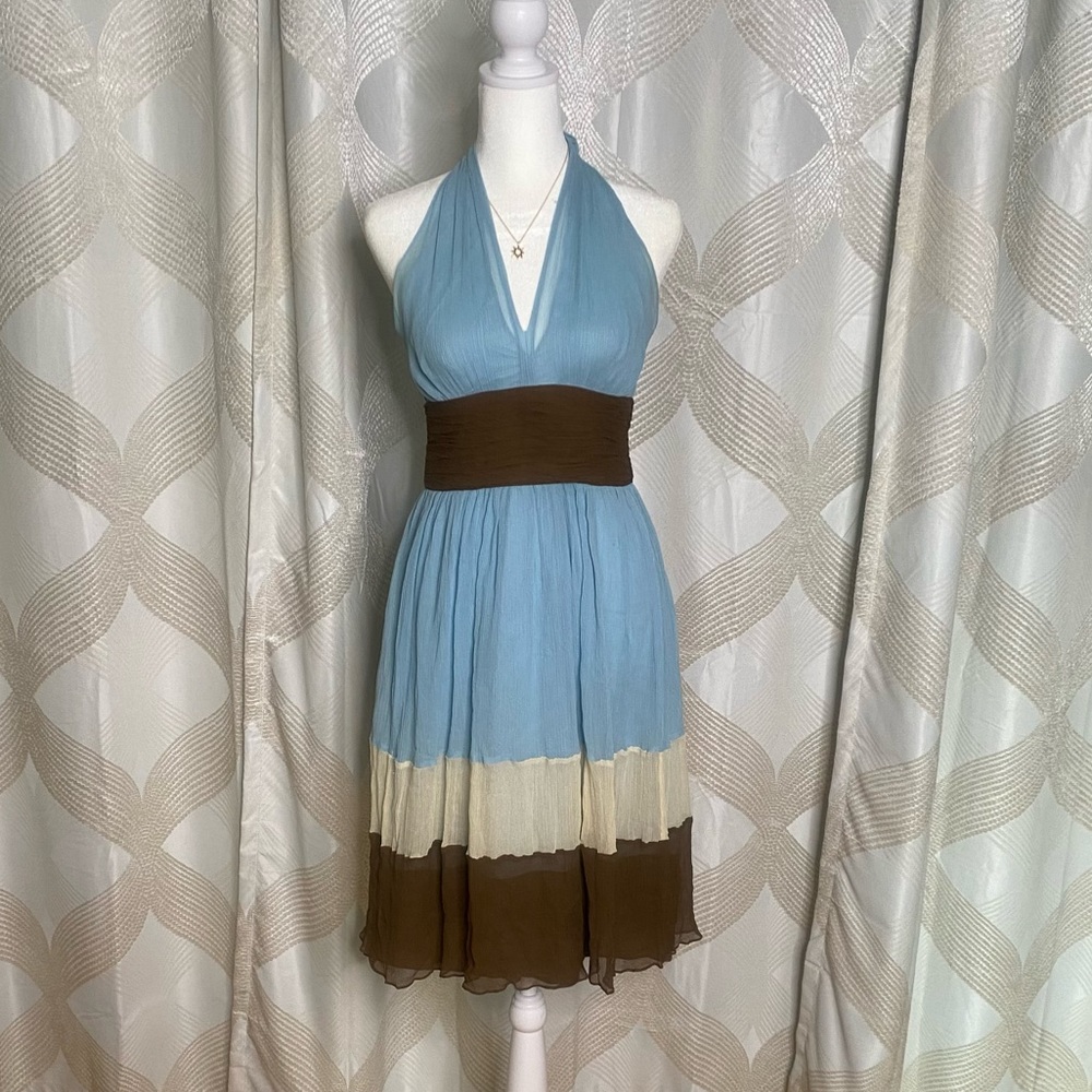 Maggy London Silk Halter Dress Size 4